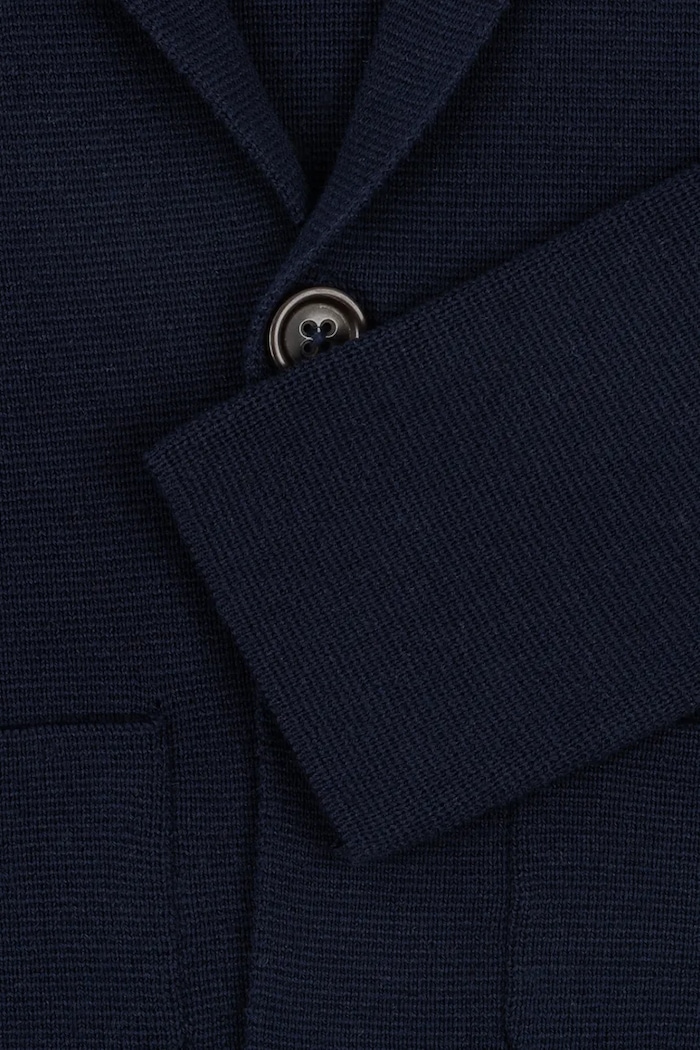 Kardigan dziecięcy bawełniany GABRIEL KNITTED BLAZER Konges Sløjd granatowy KS107791.9BY2