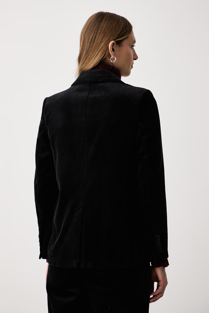 Abbigliamento Sisley Giacca monopetto da donna in velluto a coste 29L0LW04K nero