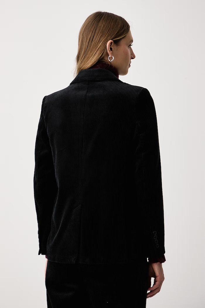 Abbigliamento Sisley Giacca monopetto da donna in velluto a coste 29L0LW04K nero