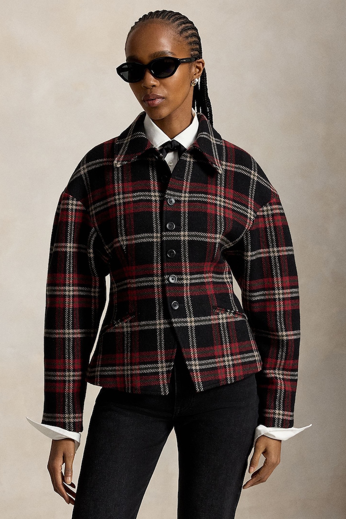 Polo Ralph Lauren Żakiet damski z wełną czerwony 211B23759