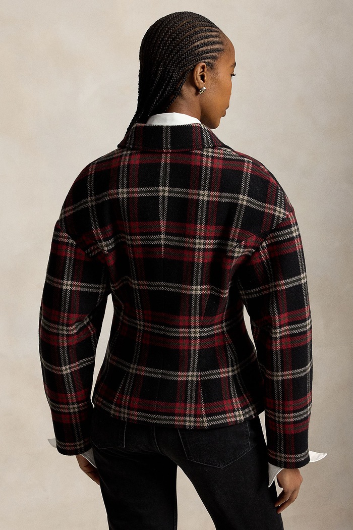 Polo Ralph Lauren Żakiet damski z wełną 211B23759 czerwony AW26