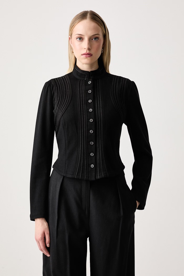 Polo Ralph Lauren Marynarka damska z bawełną czarny 211B31155