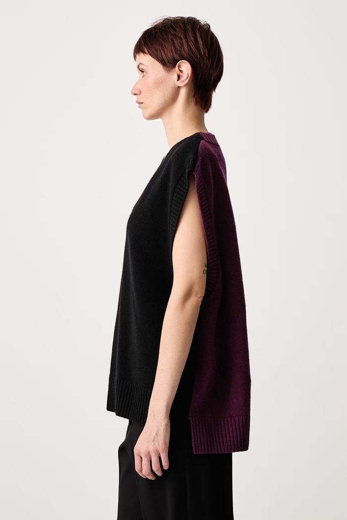 RAFAEL vestă din lână merino pentru femei WRSTBHVR U5326GT violet