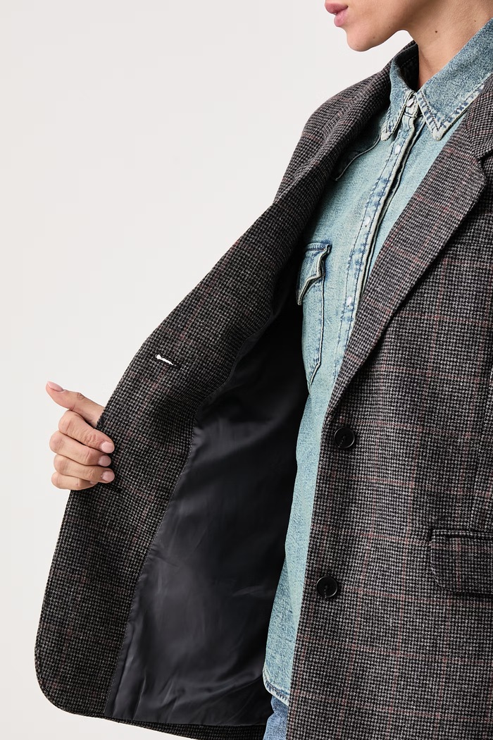 Levi's Jednoredni sako za žene s dodatkom vune LUNA RELAXED 006SD
