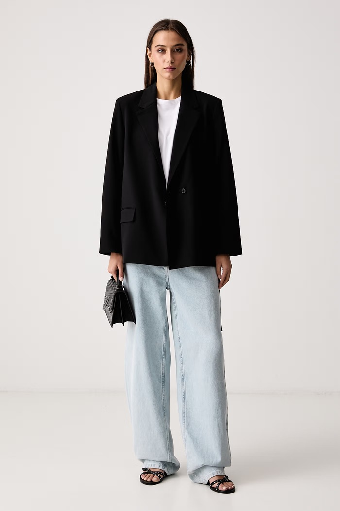 Karl Lagerfeld Jeans Сако дамско с вискоза B4W14010 черен AW26