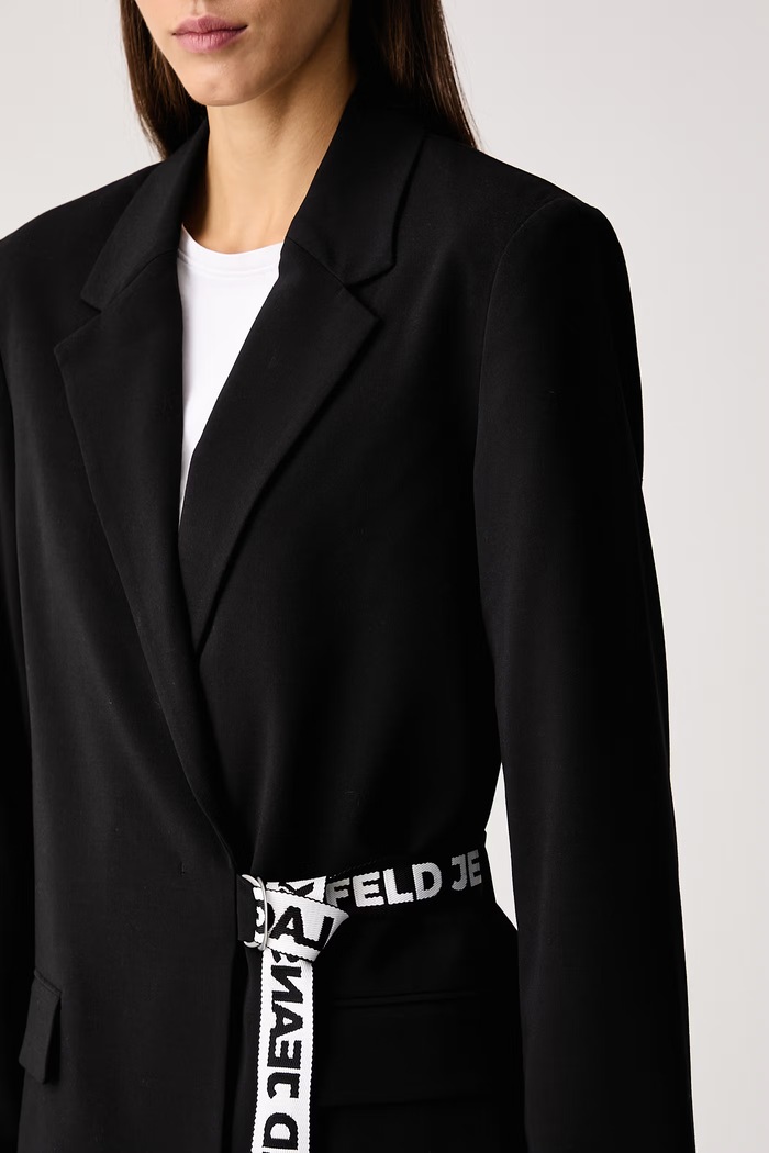 Сако дамско с вискоза Karl Lagerfeld Jeans B4W14010 черен