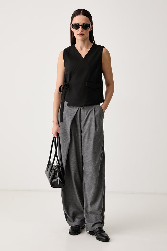 Marc O'Polo Kamizelka damska 5000015628 czarny AW26