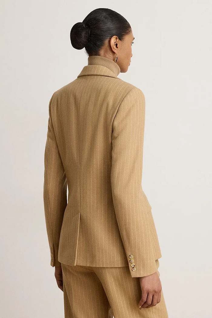 Lauren Ralph Lauren Marynarka damska z wełną 200B27631 brązowy AW26