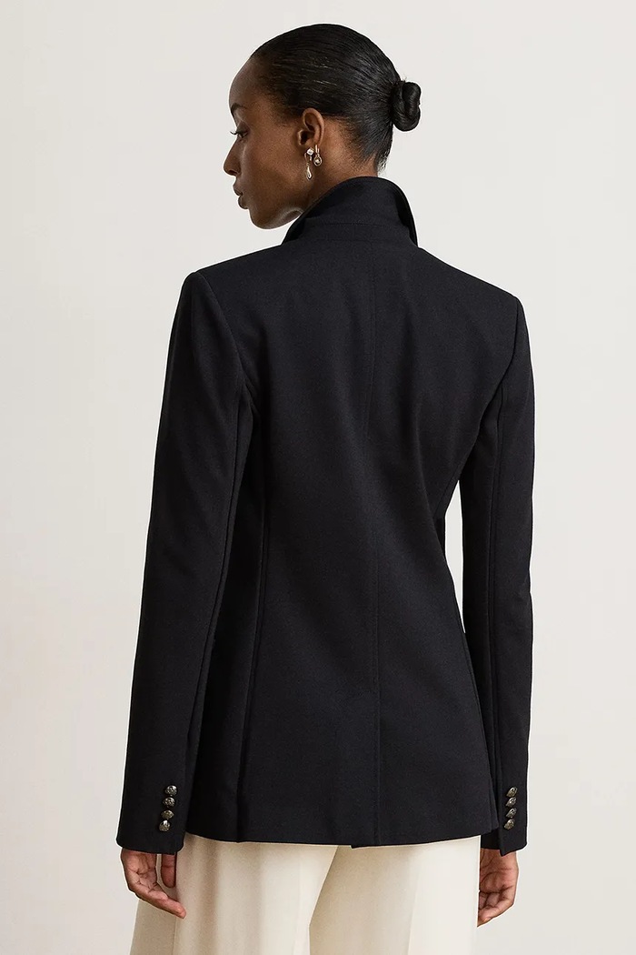 Lauren Ralph Lauren Marynarka damska z wiskozą 200B27400 czarny AW26