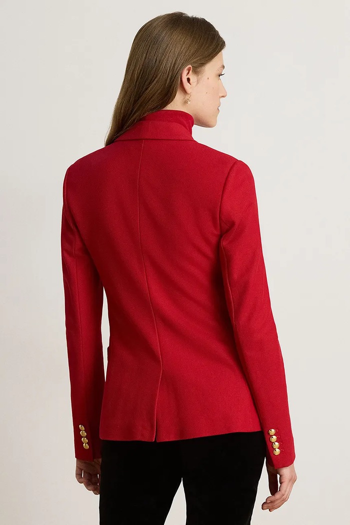 Lauren Ralph Lauren Marynarka damska z bawełną 200B30683 czerwony AW26