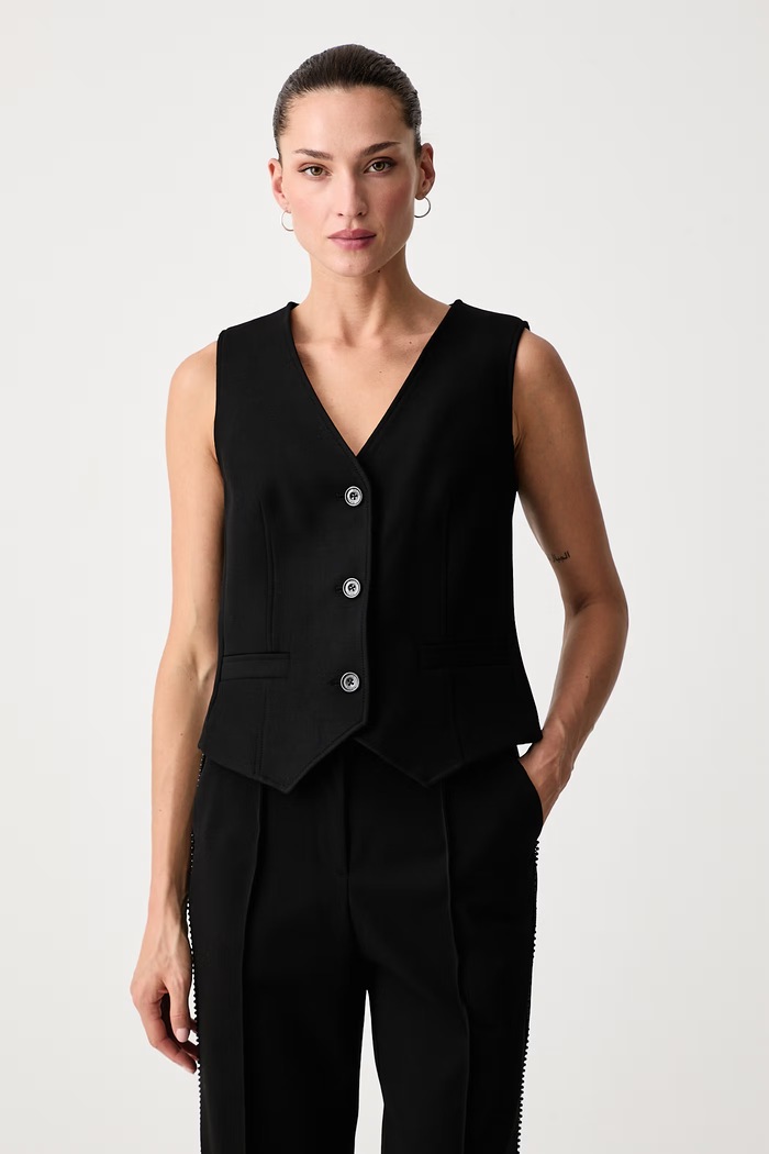 DKNY Kamizelka damska czarny UG6VM821