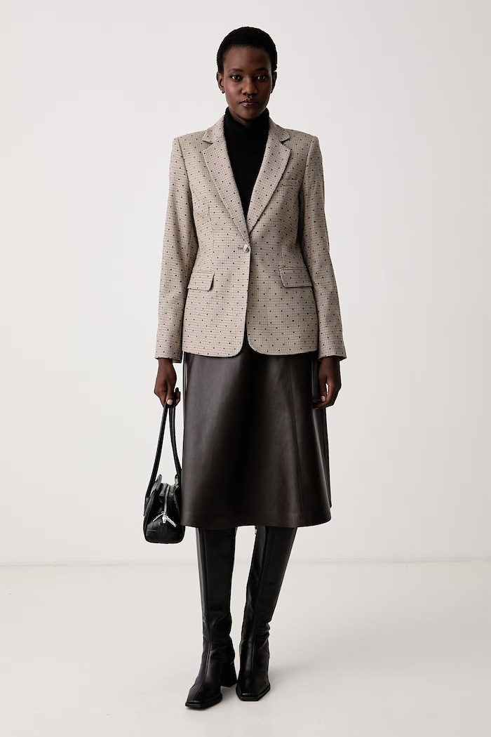 DKNY Marynarka jednorzędowa damska UG6JM360 czarny AW26