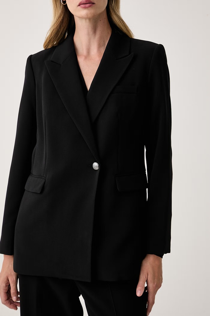 Marynarka dwurzędowa damska DKNY UG6J2708 czarny