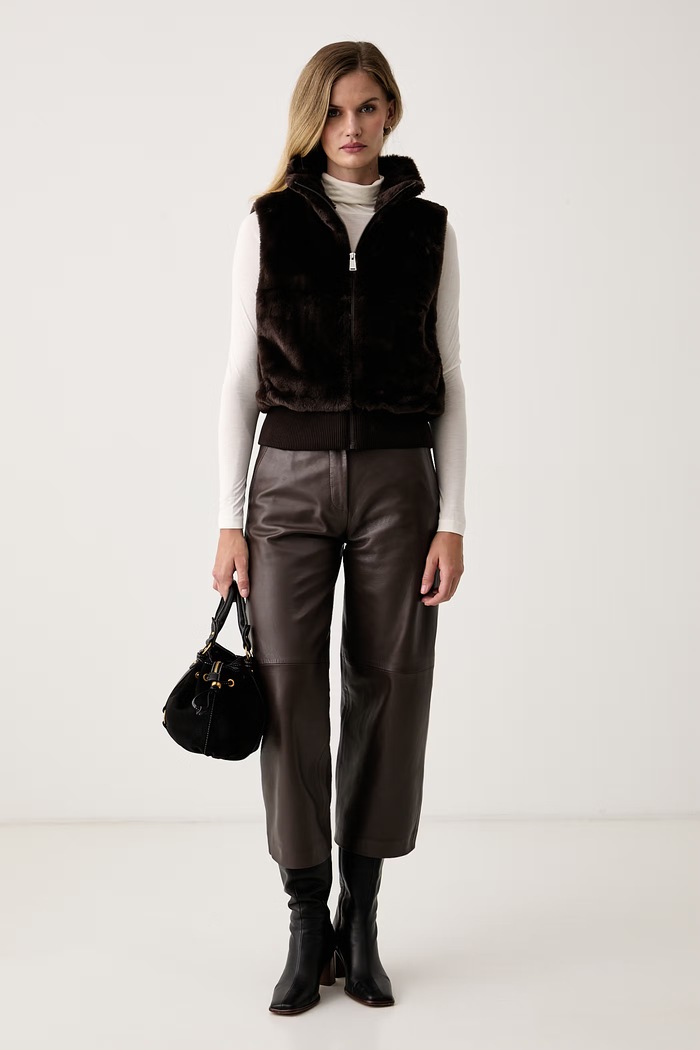 DKNY Bezrękawnik damski DP6V3181 brązowy AW26