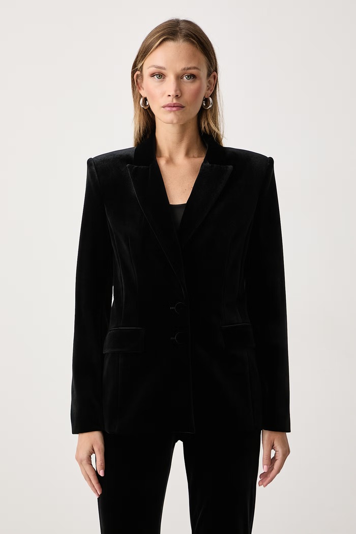 Patrizia Pepe Marynarka damska welurowa czarny 2S0020.J0085