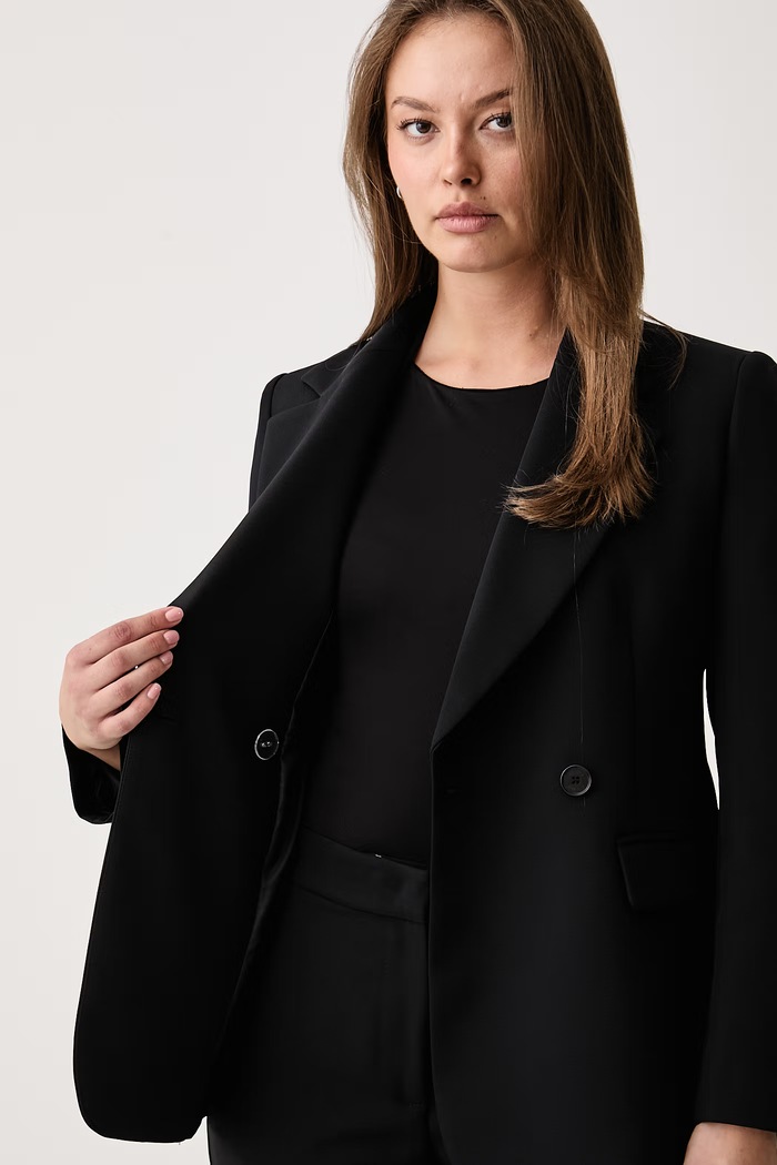 Marynarka dwurzędowa damska Kaos czarny SI1MR019