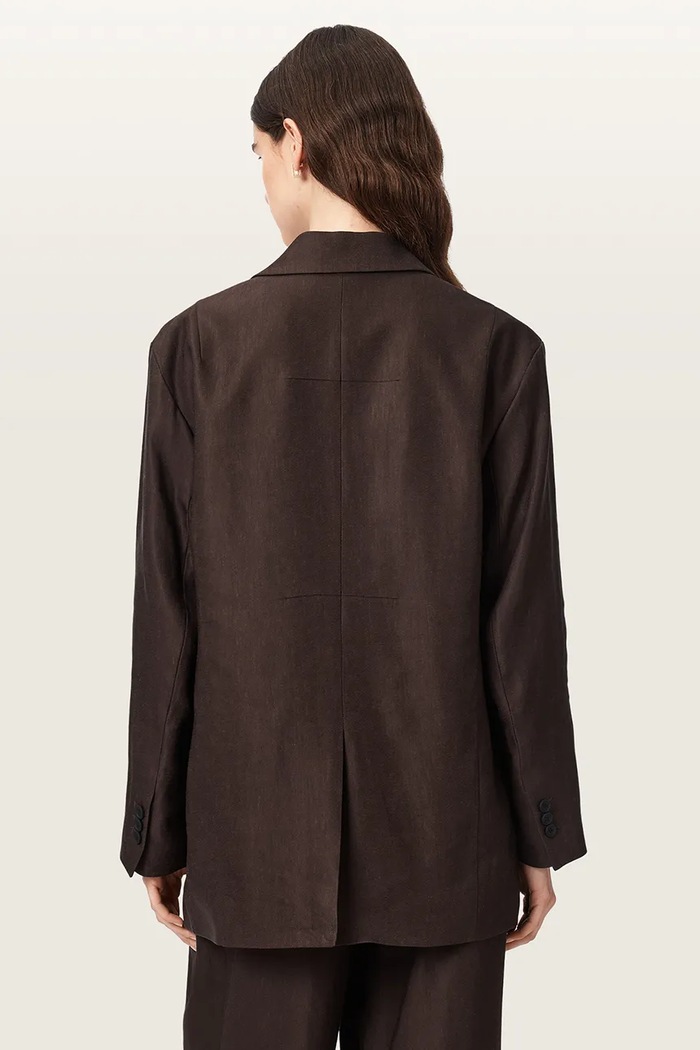 AllSaints Sacou pentru femei din vâscoză CHARLEY W029QE maro AW26