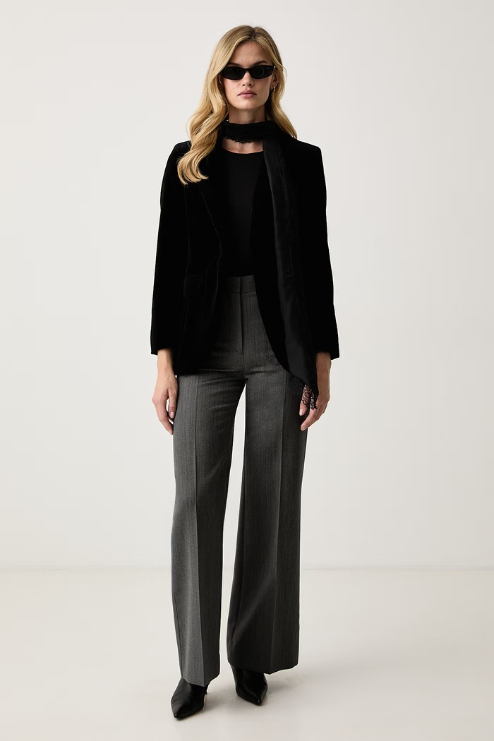 Marella Піджак жіночий велюровий MLSELICA 2623046134200 чорний AW26