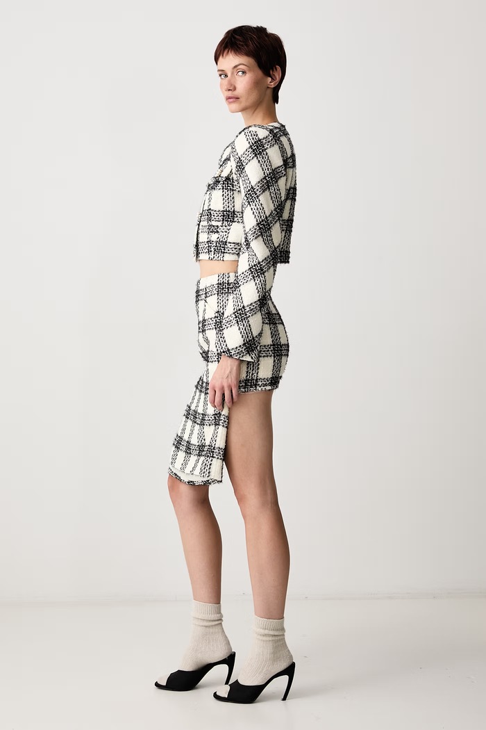 Marynarka jednorzędowa z wełną damska Vetements WH27JA025WC beżowy
