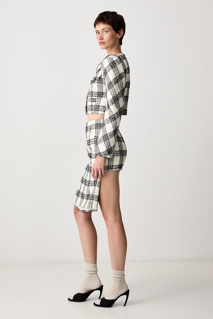 Marynarka jednorzędowa z wełną damska Vetements WH27JA025WC beżowy