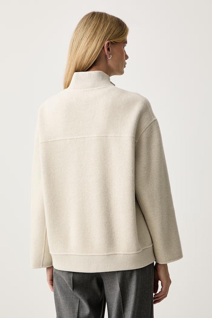 Odzież MM by Max Mara Kurtka damska z wełną MMLFENICE 2626916088600 beżowy