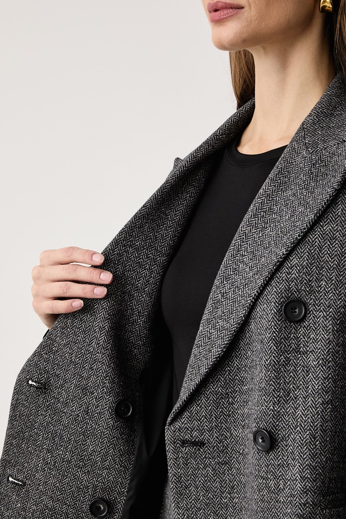 Weekend Max Mara Marynarka dwurzędowa damska z wiskozą WKDGRADO 2625916022600