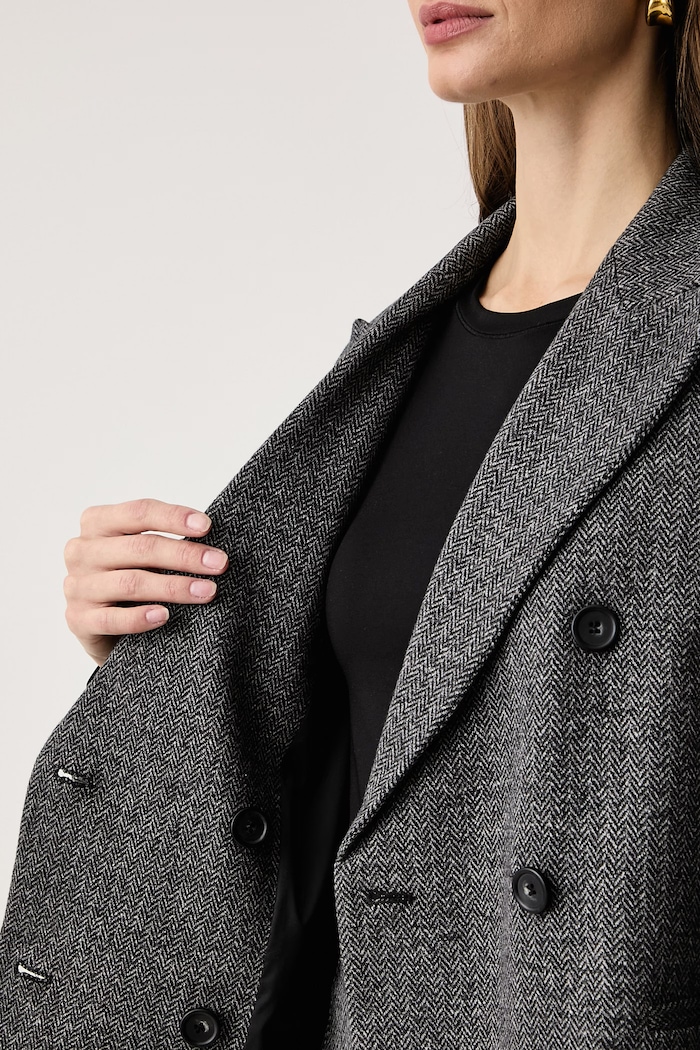 Weekend Max Mara Marynarka dwurzędowa damska z wiskozą WKDGRADO 2625916022600