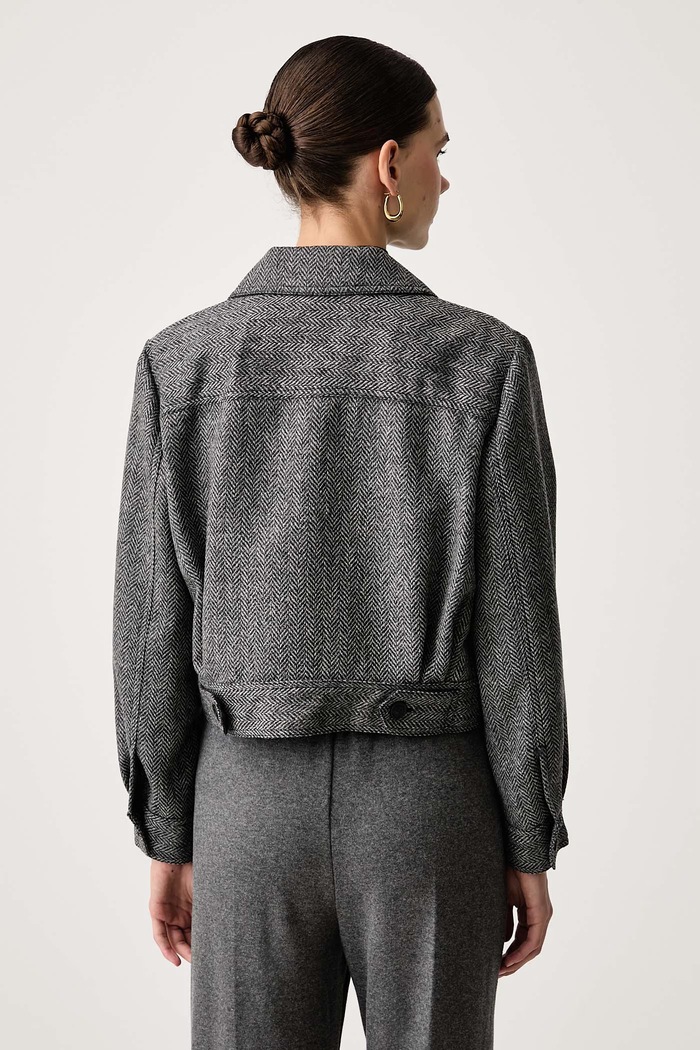 Odzież Weekend Max Mara Kurtka damska z wełną WKDGINNASTA 2625046072600 szary