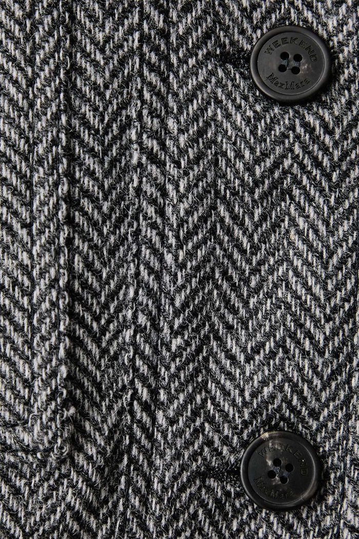 Kurtka damska z wełną WKDGINNASTA Weekend Max Mara szary 2625046072600