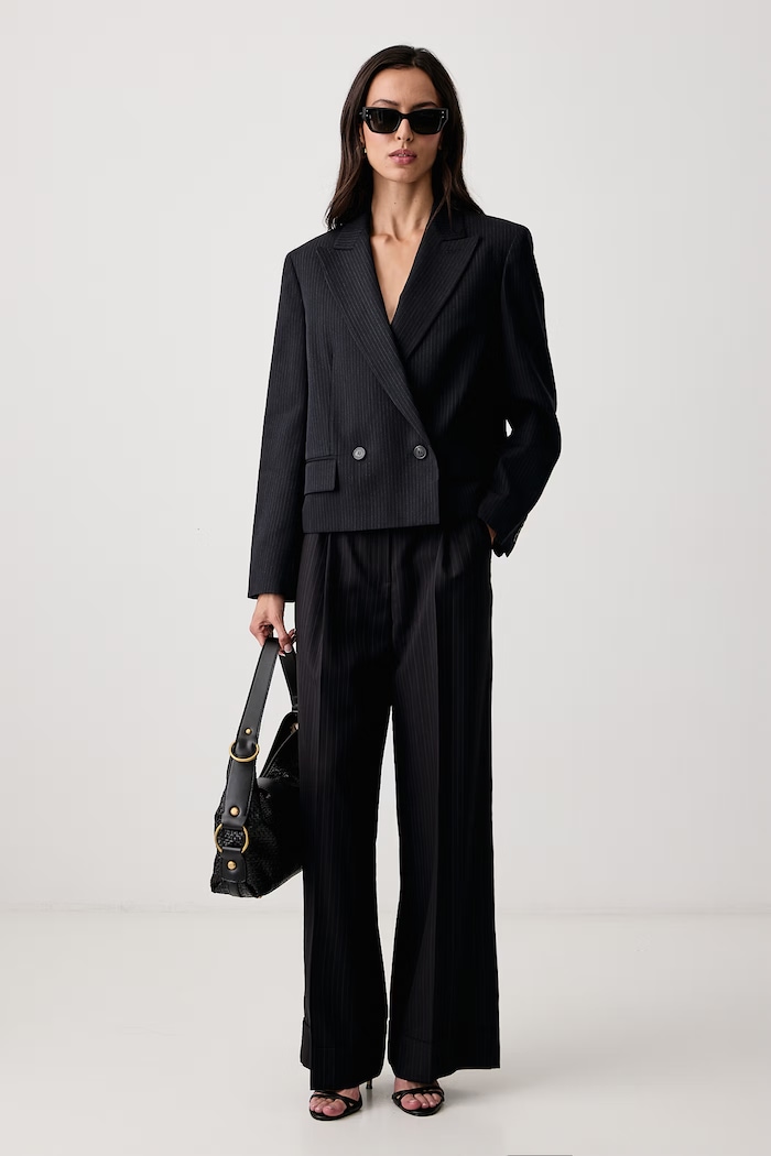 Weekend Max Mara Marynarka dwurzędowa damska z wełną WKDCANAPA 2625046062600 granatowy AW26