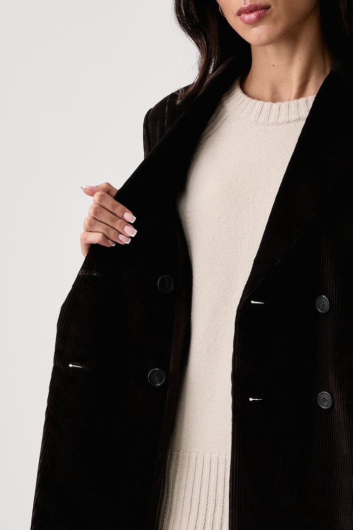 Weekend Max Mara Marynarka dwurzędowa damska sztruksowa WKDKATANGA 2625046012600