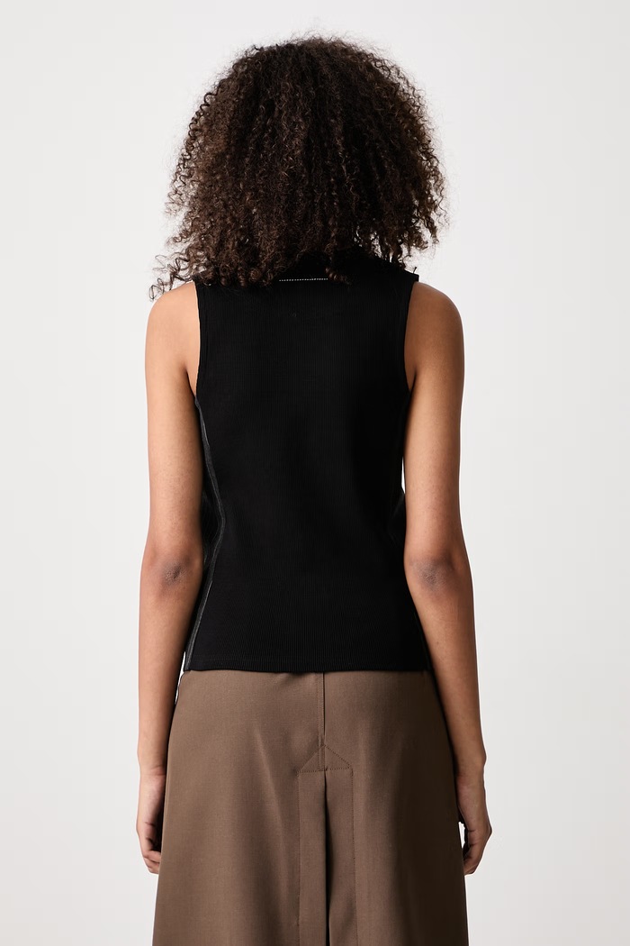Odzież MM6 Maison Margiela Kamizelka damska z wełną S62FB0089.MTN199 czarny
