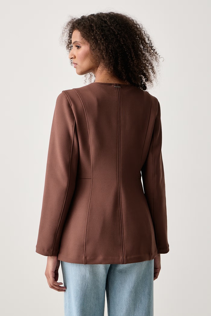 Ρούχα Calvin Klein Σακάκι γυναικείο LV044H216G καφέ