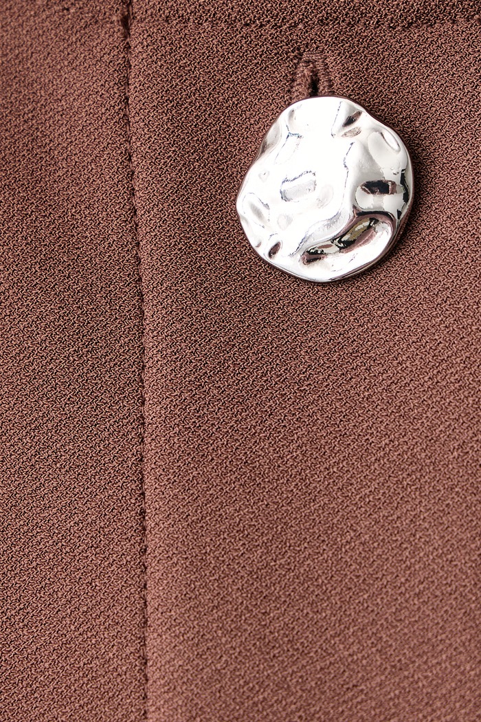 Σακάκι γυναικείο Calvin Klein καφέ LV044H216G