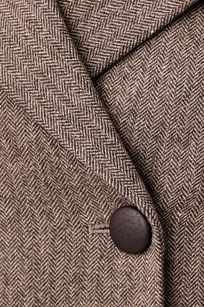 Dvoredni telovnik ženski z volno Armani Exchange rjava XW002509.AF26078