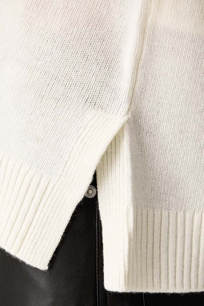 Sweter damski z wełną United Colors of Benetton beżowy 1SJWD10HR