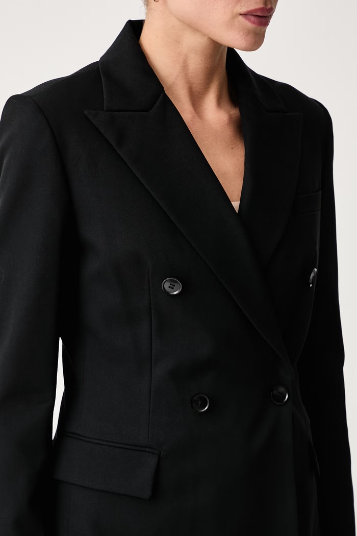 Giacca doppiopetto da donna United Colors of Benetton 2NKCDW03X nero