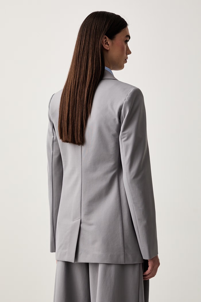 Odzież MM by Max Mara Marynarka damska MMLCONO 2626916077600 szary