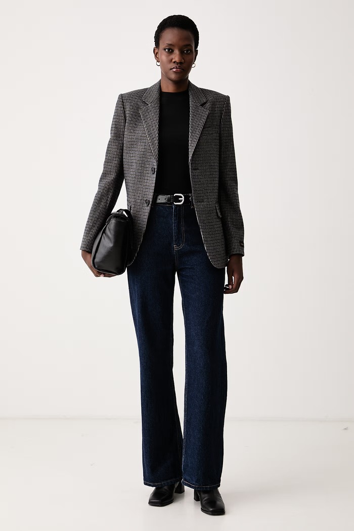 Zadig&Voltaire Jednoredni sako za žene s vunom VANILLE WWBL01982 smeđa AW26