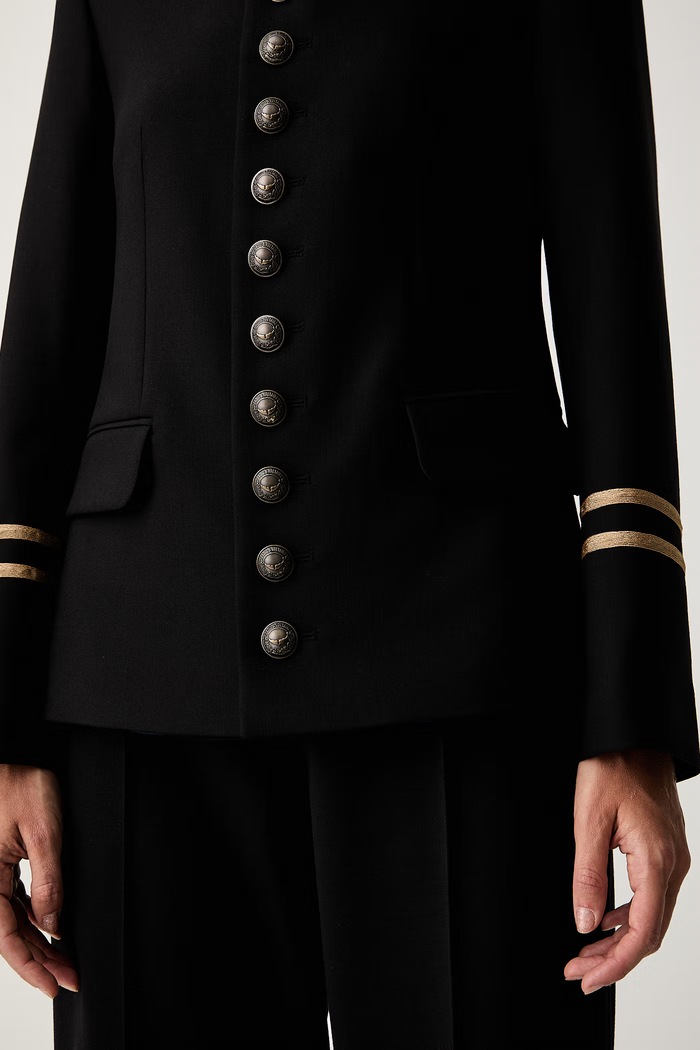 Zadig&Voltaire jednoredni sako za žene s viskozom VALLO WWBL01989 crna