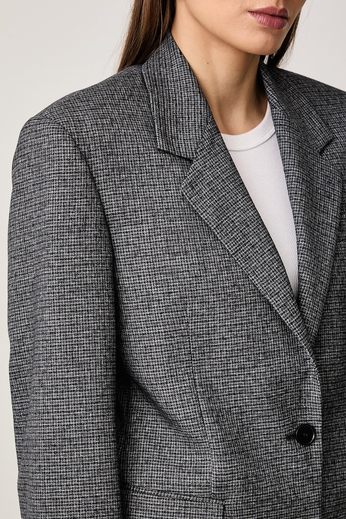 Giacca monopetto da donna MSGM 4141MDG11.267609 grigio