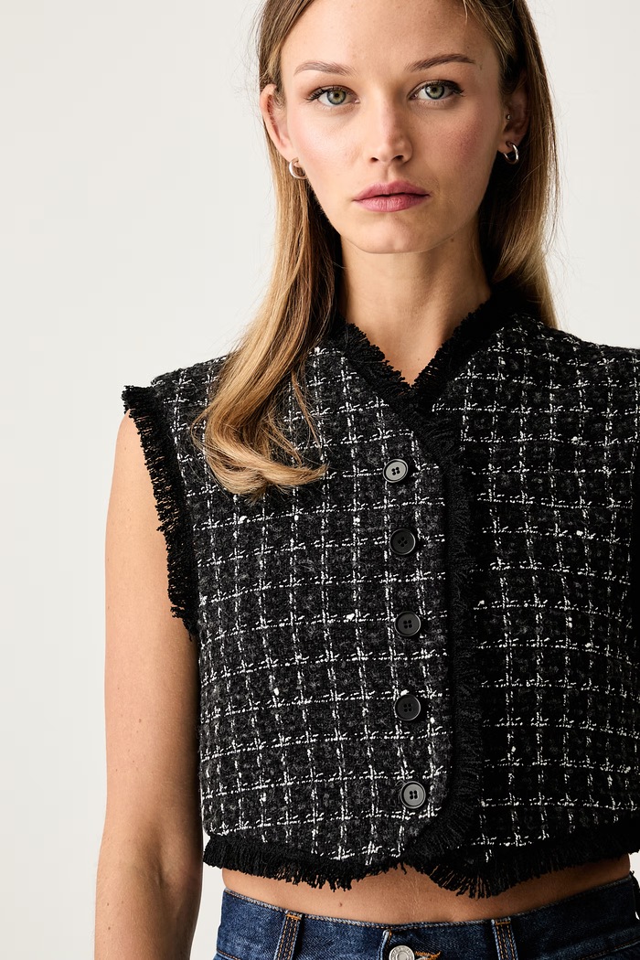 MSGM vesta dámska s bavlnou čierna 4141MDW01A.267506