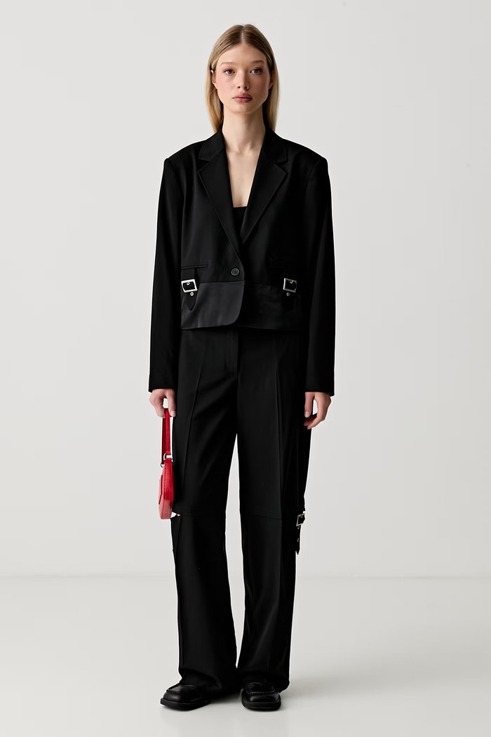 Karl Lagerfeld Jeans enoredni suknjič ženski B3W14003 črna AW26