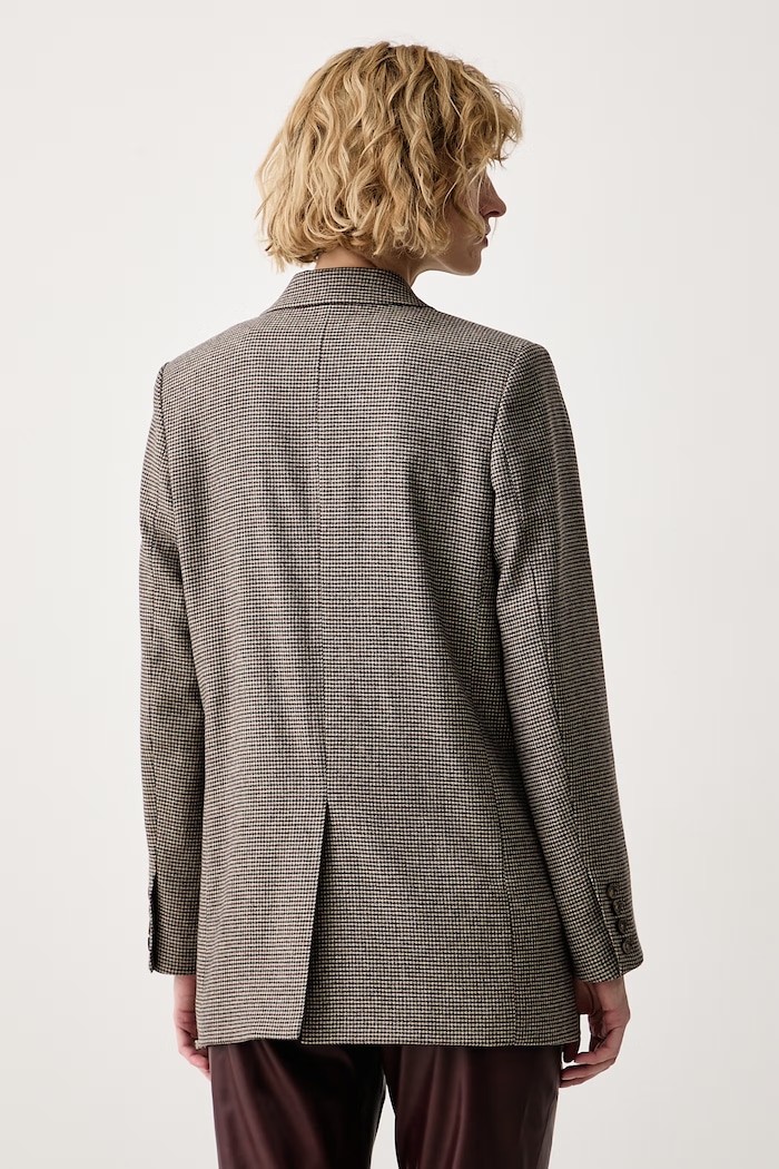 Odzież A.P.C. Marynarka jednorzędowa damska z wełną veste annie PSAHE.F03240 beżowy