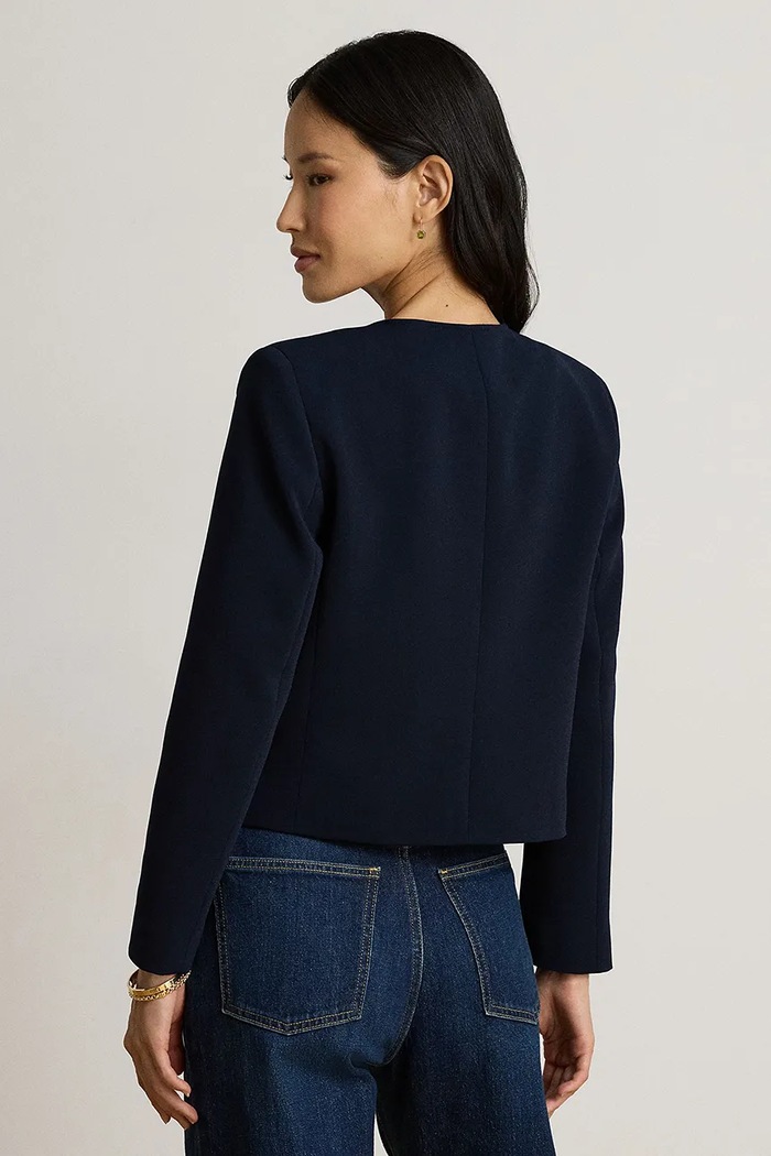 Lauren Ralph Lauren Marynarka dwurzędowa damska 200B24610 granatowy AW26