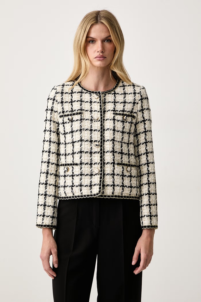 Twinset Marynarka jednorzędowa damska czarny 262TP2752