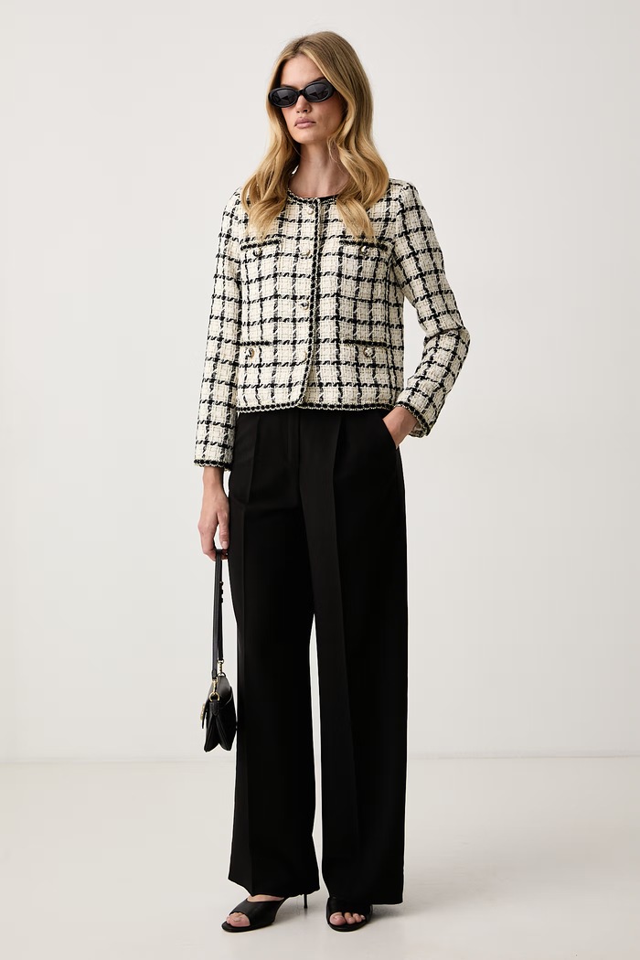Twinset Marynarka jednorzędowa damska 262TP2752 czarny AW26