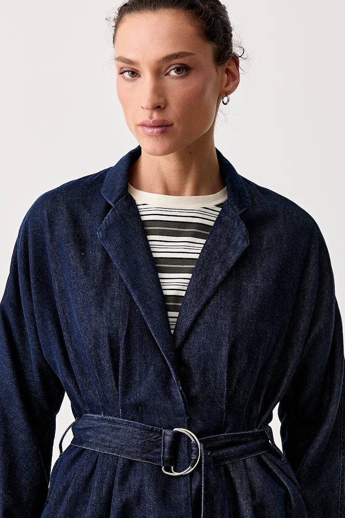 rag & bone jednoredni sako za žene od trapera Mandi mornarsko plava RJ4C26P4UOR