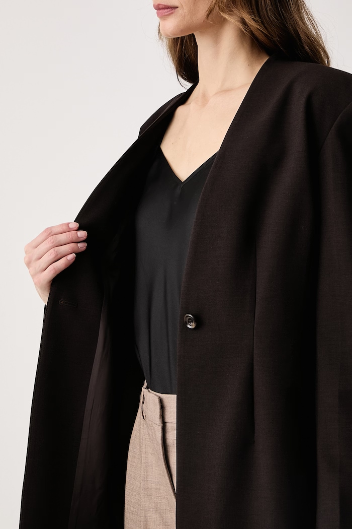 Guess Sacou cu un singur rând de nasturi pentru femei cu vâscoză x LEONIE HANNE W6BN29.W5205