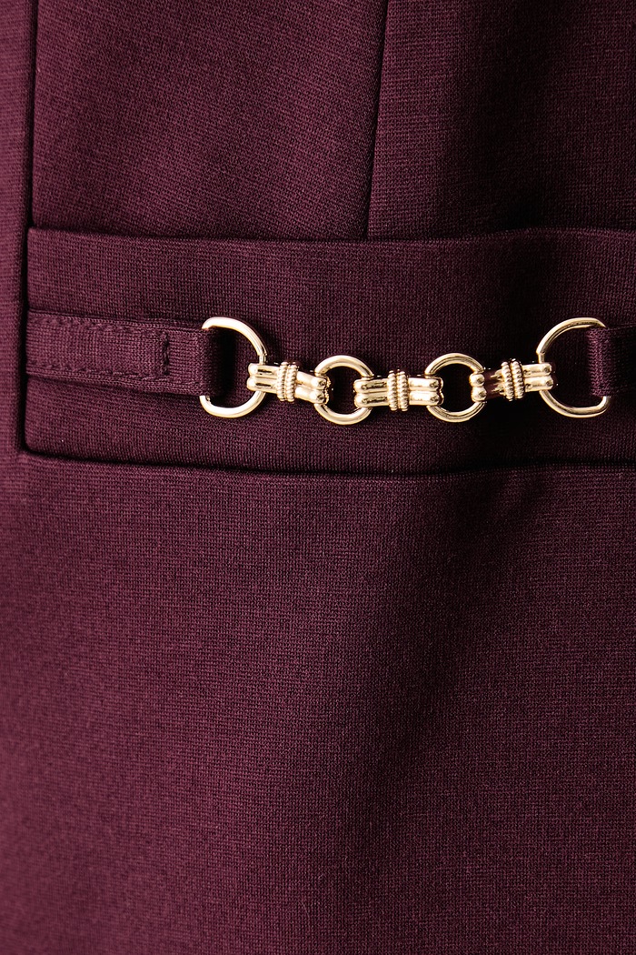 Μονόπετο σακάκι γυναικείο με βισκόζη WANDA Guess μπορντό W6BN08.K6806